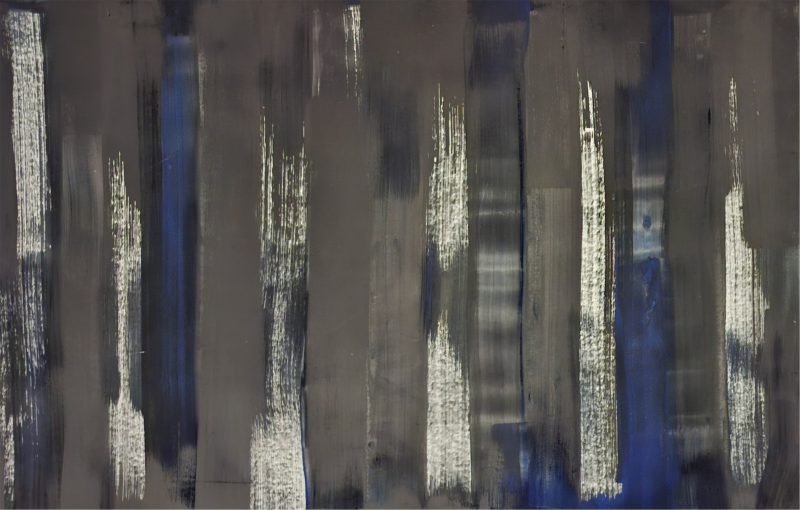 Oeuvre 17 — Encre sur panneau, 80x120 cm