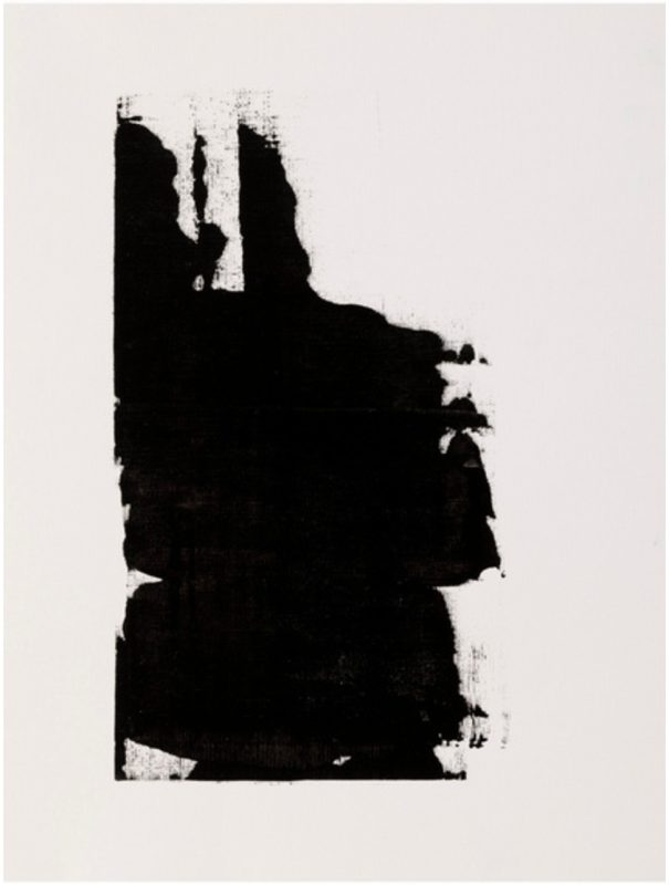 Oeuvre 23 — Encre de chine sur papier, 40x50 cm