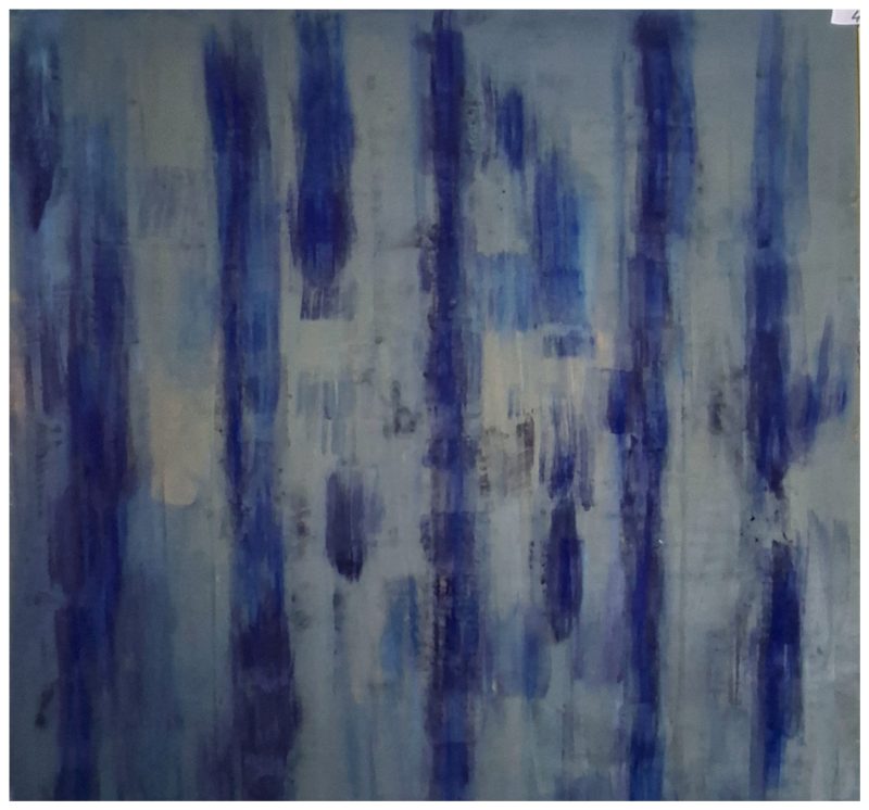 Oeuvre 29 — Pigments sur toile, 80x80 cm
